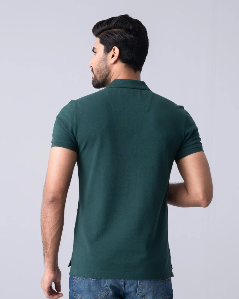 Regular Fit Pique Polo Shirt - Alternate view 1 showing  color
