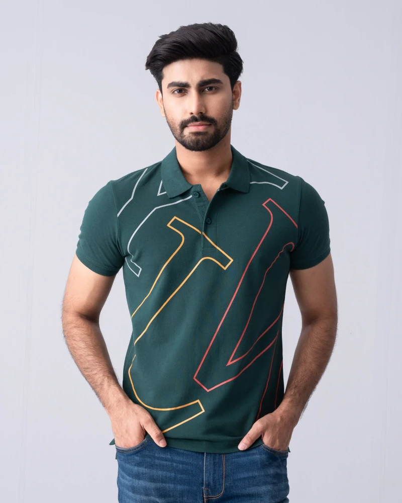 Regular Fit Pique Polo Shirt - Alternate view 5 showing  color