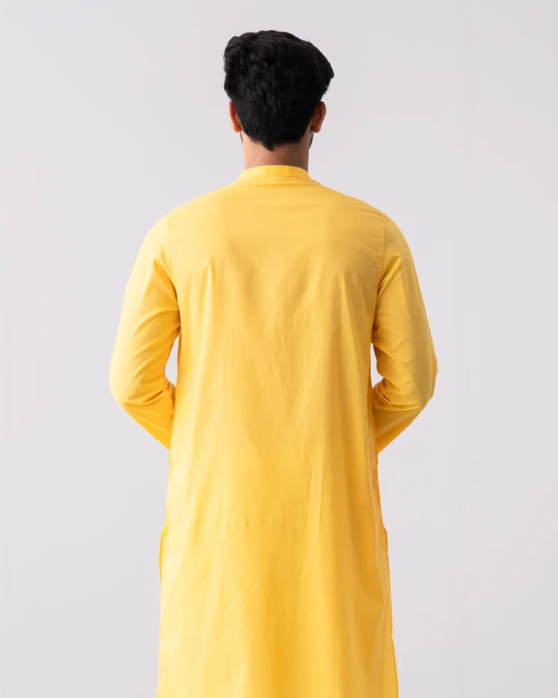 Regular Fit Cotton Panjabi - Alternate view 1 showing  color