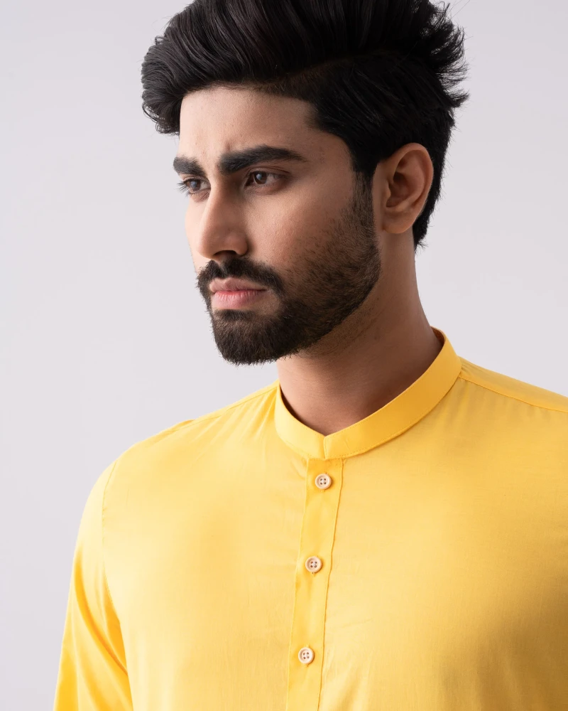 Regular Fit Cotton Panjabi - Alternate view 4 showing  color