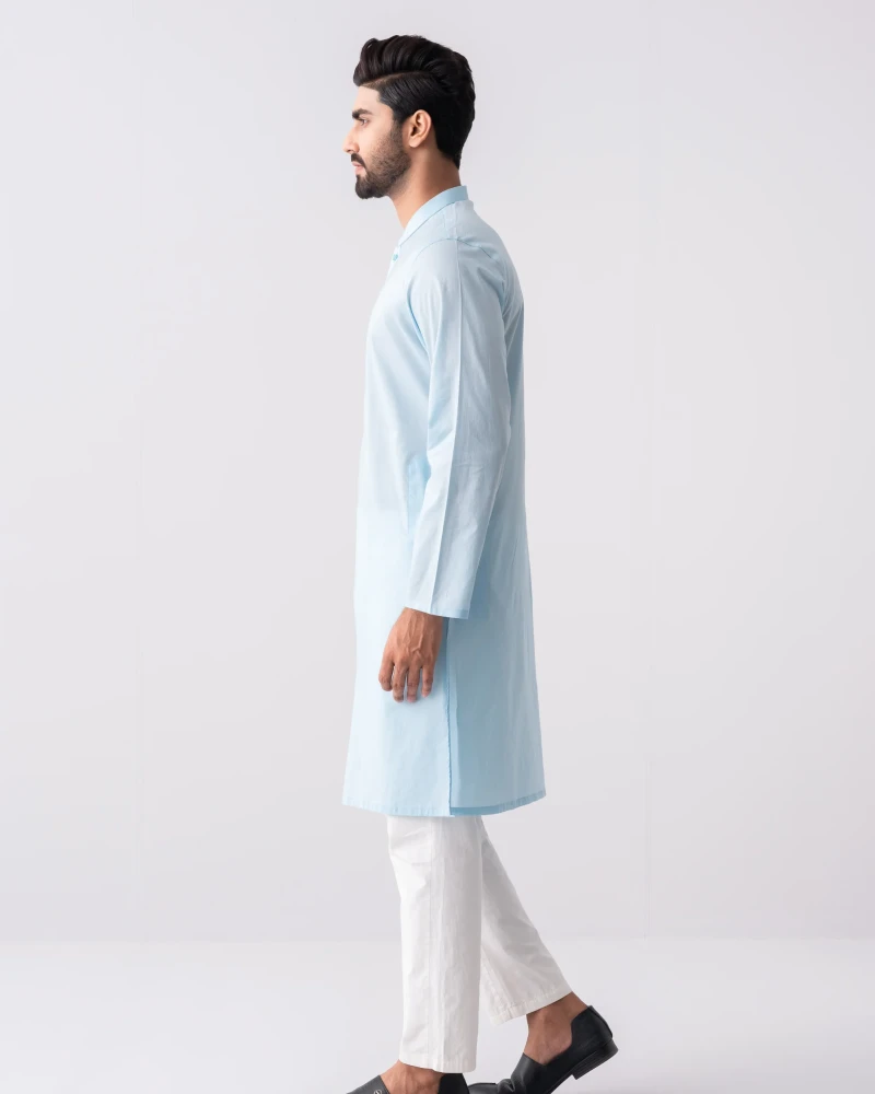 Slim Fit Cotton Panjabi - Alternate view 3 showing  color