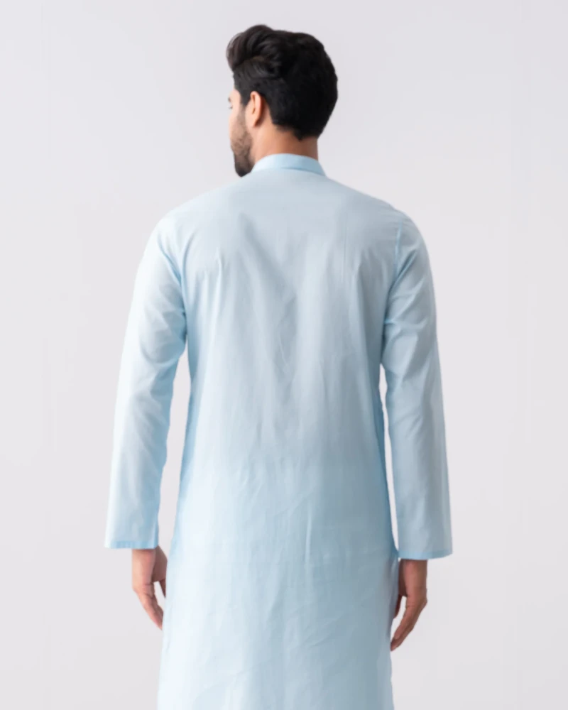 Slim Fit Cotton Panjabi - Alternate view 1 showing  color